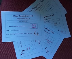 February 2025. 5 Scent recognition certificates